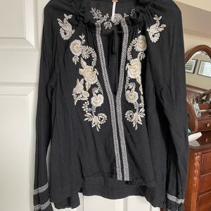 Free people oversized bohemian blouse